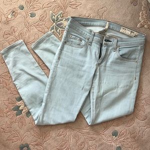 Rag & Bone light wash White Water skinny jeans